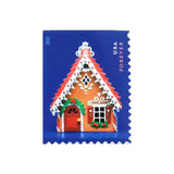 Load image into Gallery viewer, 2013 First-Class Forever Stamp - Contemporary Christmas: Gingerbread House with Red Roof and Door